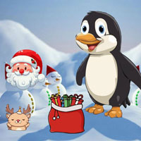 Free online html5 escape games - BIG Penguin Fled Christmas Land