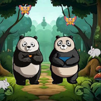 Free online html5 escape games - Hungry Pandas Reach Bamboo Forest