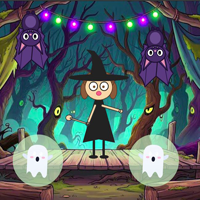 Free online html5 escape games - Halloween Creature Rescue
