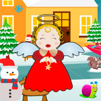 Free online html5 games - Avm Cute Snow Angel Escape game - Games2rule 