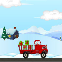 Free online html5 games - Xmas Gifts Truck game 
