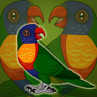 Free online html5 games - G2J Rainbow Lorikeet Escape game 