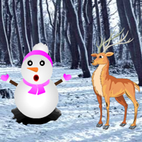 Free online html5 games - Hidden Snow Forest game - Games2rule 