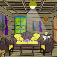 Free online html5 games - Diamond Thief Wooden Room Escape game 