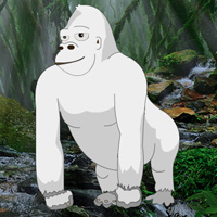 Free online html5 games - Wowescape White Gorilla Escape game 