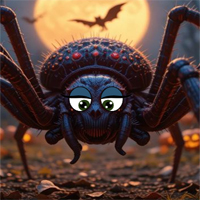 Free online html5 escape games - Halloween Spider Web Treasure Escape