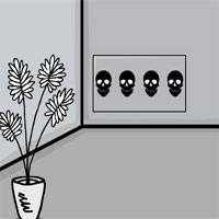Free online html5 games - G2J Black And White Cute Abode Room Escape game - Games2rule 