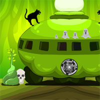 Free online html5 games - 8B Scary land Escape game 