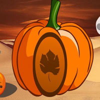 Free online html5 games - Halloween Pumpkin Desert Escape HTML5 game 