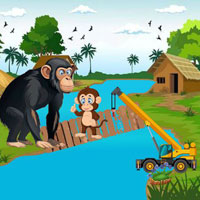 Free online html5 escape games - BIG The Clever Little Monkey