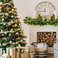 Free online html5 games - 8B Christmas and New Year Party House Escape  game - Games2rule 