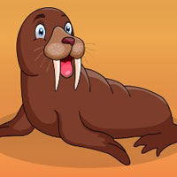 Free online html5 games - Laptev Walrus Escape game - Games2rule 