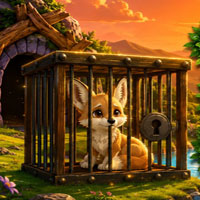 Free online html5 escape games - Release the Caged Kit Fox
