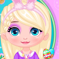 Free online html5 games - Baby Elsa Easter Egg Hunt game 