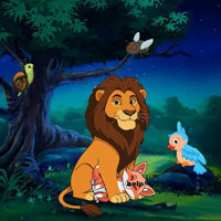Free online html5 escape games - Fox Confined by Lion