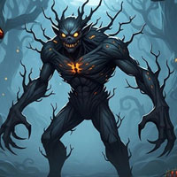 Free online html5 escape games - Night Forest Monster Escape