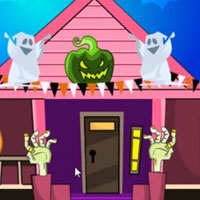 Free online html5 games - G2M Halloween Backyard Escape game 