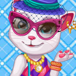 Free online html5 games - Talking Angela Fashion Makeover game 