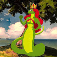 Free online html5 games -  Snake Queen Crown Escape game 
