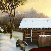 Free online html5 games - EnaGames The Frozen Sleigh-Timber House Escape game 