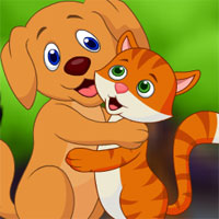 Free online html5 games - AVM Rescue Cute Cat and Dog game - Games2rule 