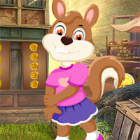 Free online html5 games - Games4King Girl Squirrel Rescue Escape  game - Games2rule 