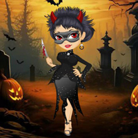 Free online html5 games - BEG Rescue The Halloween Costume Girl game 