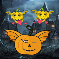 Free online html5 games - Wow Flying Pumpkin Land Escape game 