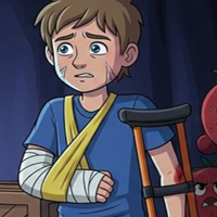 Free online html5 games - Lost Crutches Boy Escape game 
