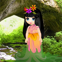 Free online html5 games - Escape Little Girl From Italian cave game 