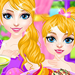 Free online html5 games - Mother and Daughter Plum Tart Cooking  game 