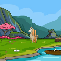 Free online html5 games - G4E Cute Alpaca Escape game 