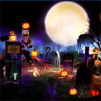 Free online html5 games - Top10NewGames Halloween Cemetery Escape game - Games2rule 