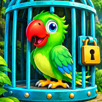 Free online html5 escape games - Rescue the Little Parrot