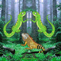 Free online html5 games - Giant Lizard Jungle Escape game 