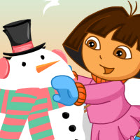 Free online html5 games - Dora Snow Challenges game 
