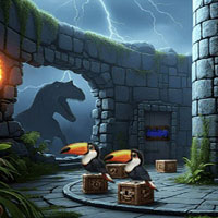 Free online html5 escape games - Volcano Dinosaur Escape Game