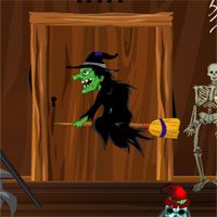 Free online html5 games - G4E Halloween Witch Door Escape game - Games2rule 