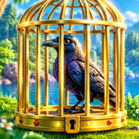 Free online html5 escape games - Free the Caged Fish Crow