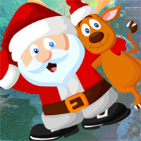 Free online html5 games - G4k Reindeer And Santa Rescue  game 