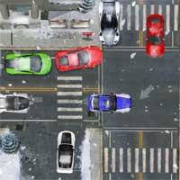 Free online html5 games - V8 Winter Parking game 