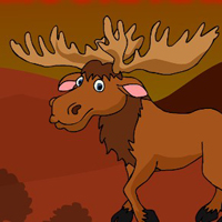 G2J Bull Moose Animal Escape