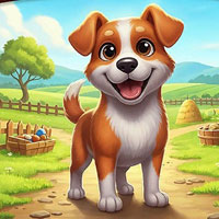 Free online html5 escape games - Farm House Dog Escape