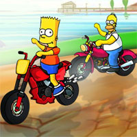 Free online html5 games - Simpson Super Race game 
