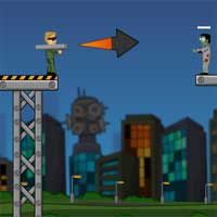 Free online html5 games - Flaming Zombooka game 