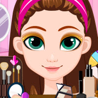 Free online html5 games - New Year Eve Glittery Makeup game 