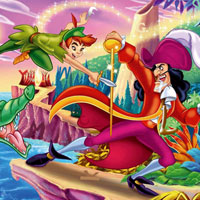 Free online html5 games - Peter Pan-Hidden Alphabets game 
