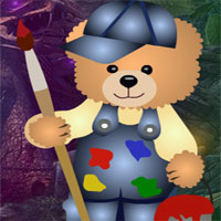 Free online html5 games - G4K Painting Bear Rescue Escape game 