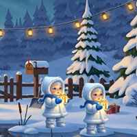 Free online html5 escape games -  New Year Snow Baby Escape