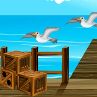 Free online html5 games - 8b Beach Mermaid Escape game 